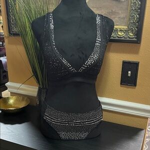 NWOT Next Elegant Black and white Women's swimsuit